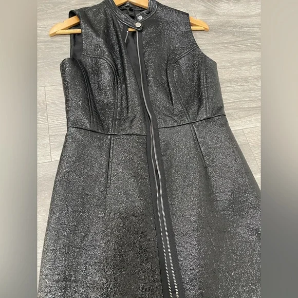 Marc by marc jacobs coated crinkle pleather dress New without tags size 6 - Picture 7 of 8